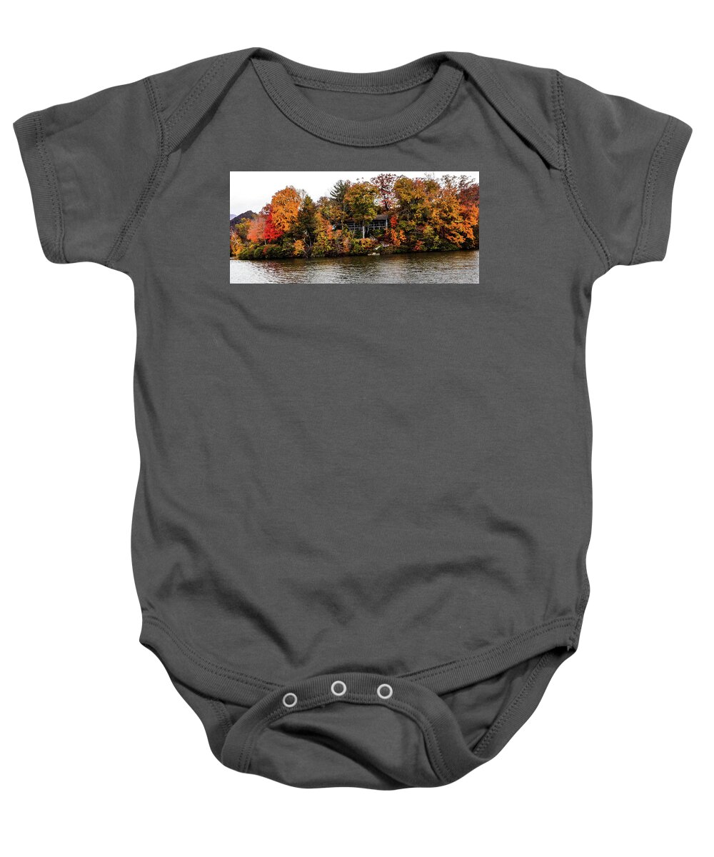 Colors Baby Onesie featuring the photograph Lake colors by Chuck Brown