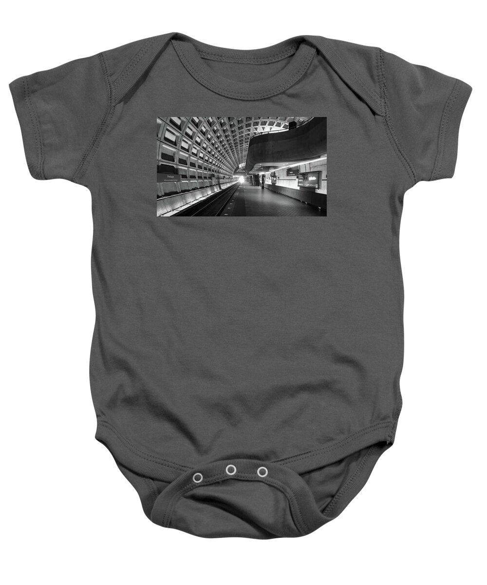 Metro Baby Onesie featuring the photograph Light at the End of the Tunnel by Lora J Wilson