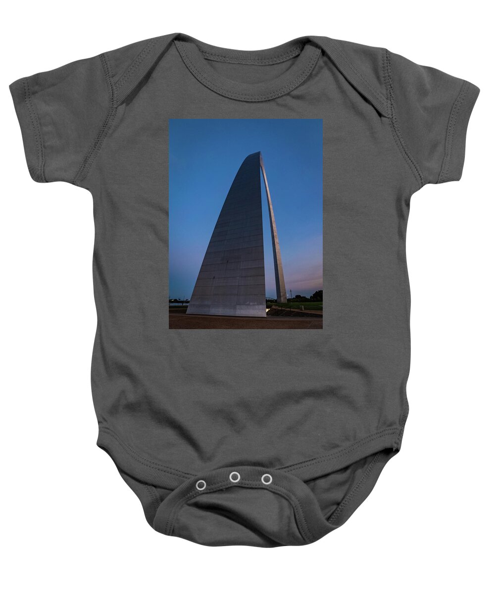 Gateway Arch National Park Baby Onesie featuring the photograph Looking South by Joe Kopp