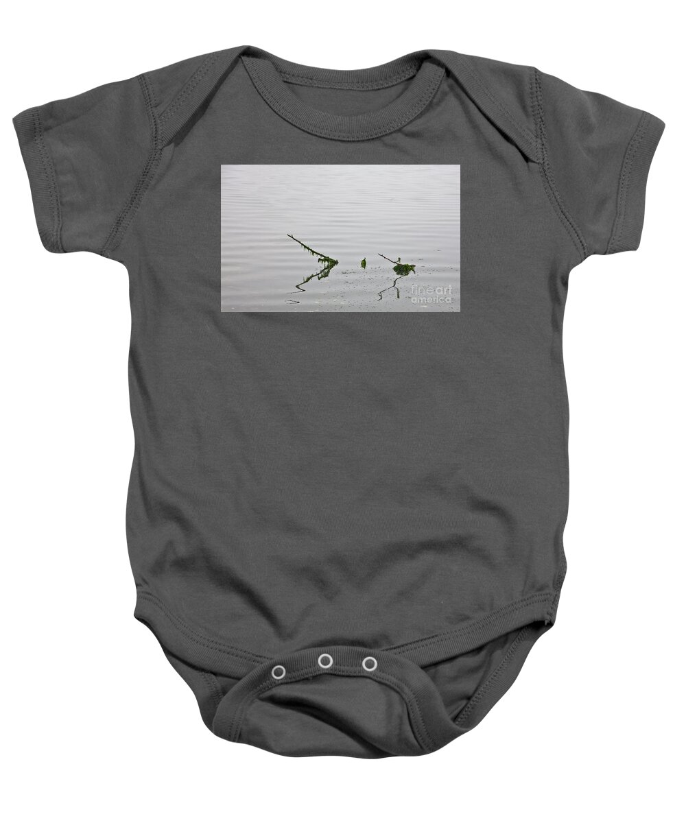 Reflection Baby Onesie featuring the photograph Low Tide by Richard Lynch