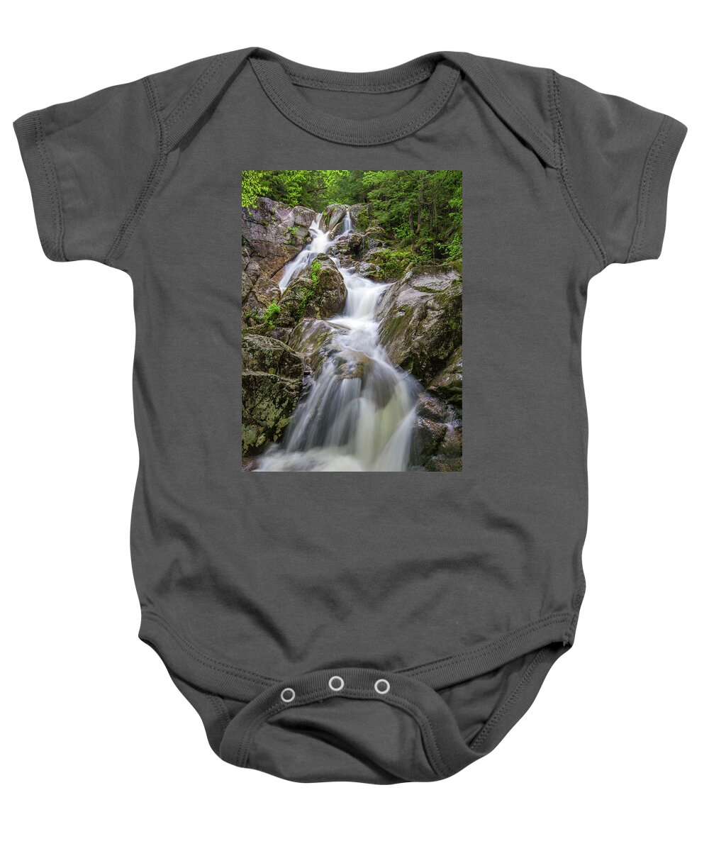 Lower Baby Onesie featuring the photograph Lower Gibbs Falls by White Mountain Images