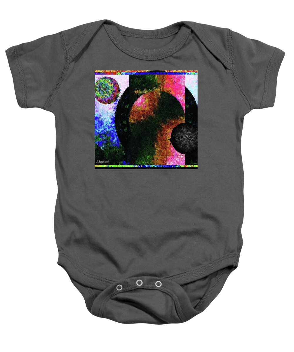 Polychromatic Baby Onesie featuring the painting Miguel Upon the Sand Dunes of 2019 by Aberjhani
