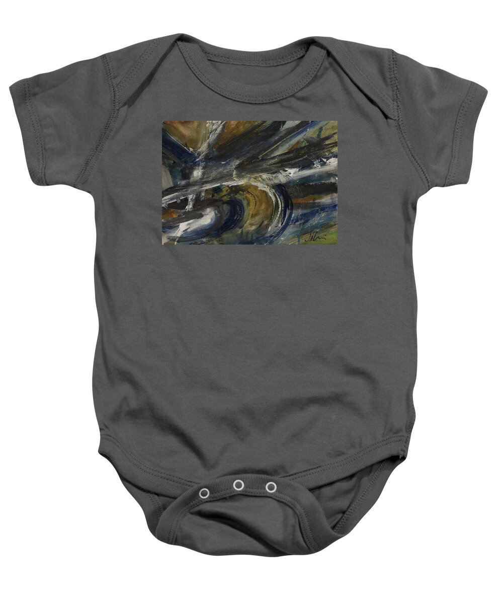 Fineart Baby Onesie featuring the painting Momentum by Judith Levins
