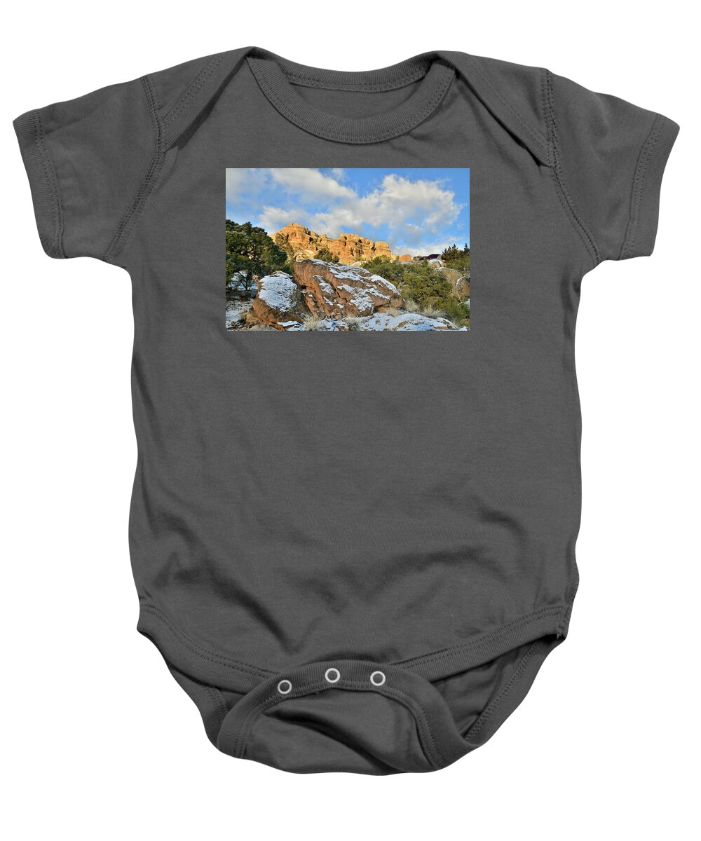 Colorado National Monument Baby Onesie featuring the photograph Morning at Colorado National Monument by Ray Mathis