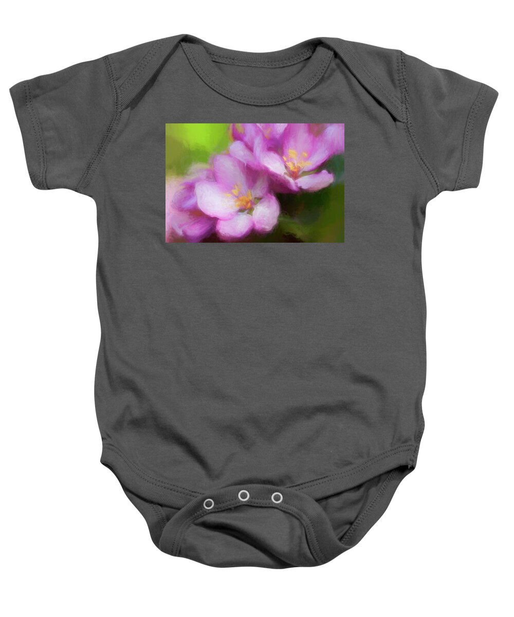 Flower Baby Onesie featuring the photograph Apple Blossoms by Ginger Stein