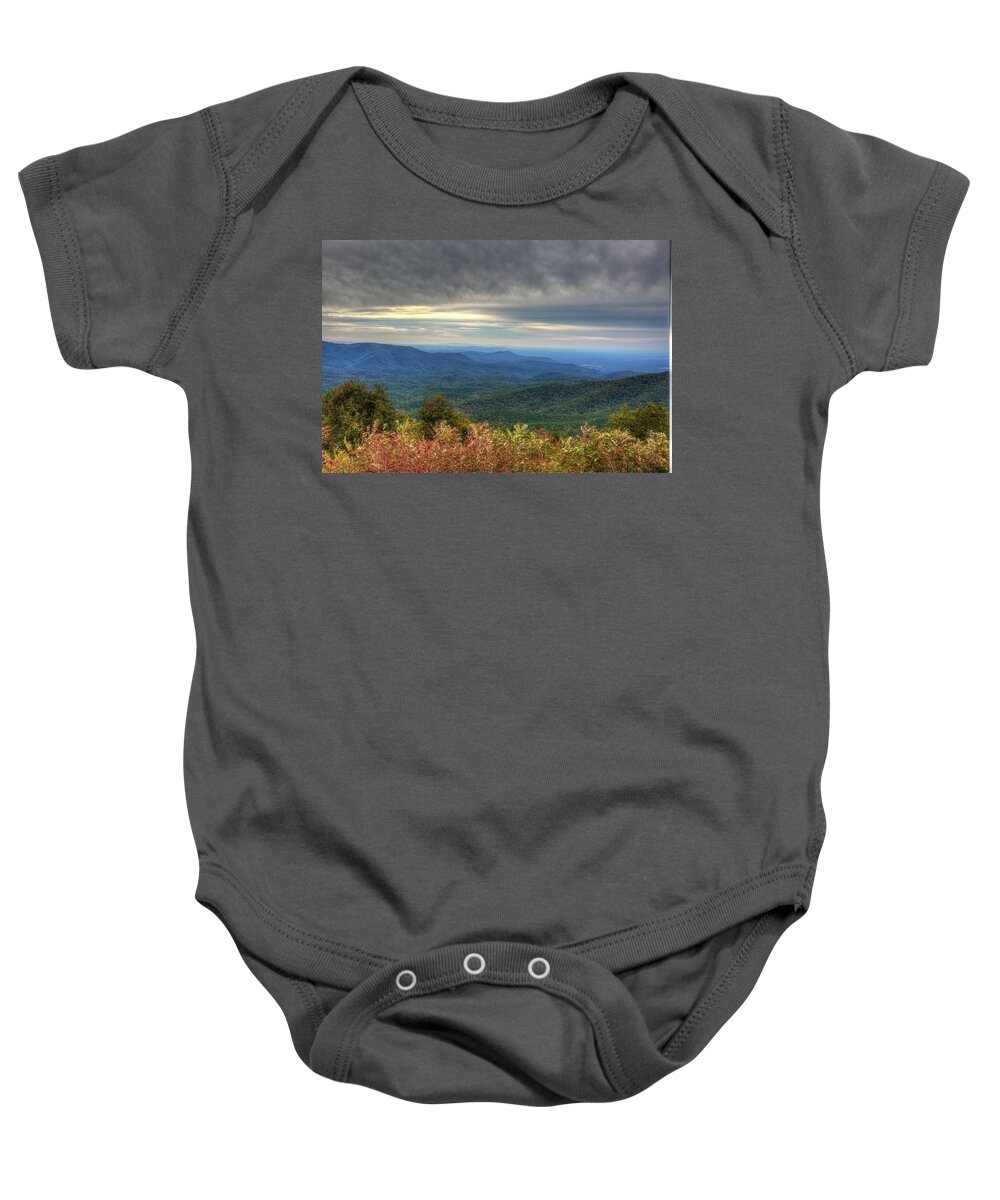 Mountains Baby Onesie featuring the photograph Mountain View by Gerald Adams