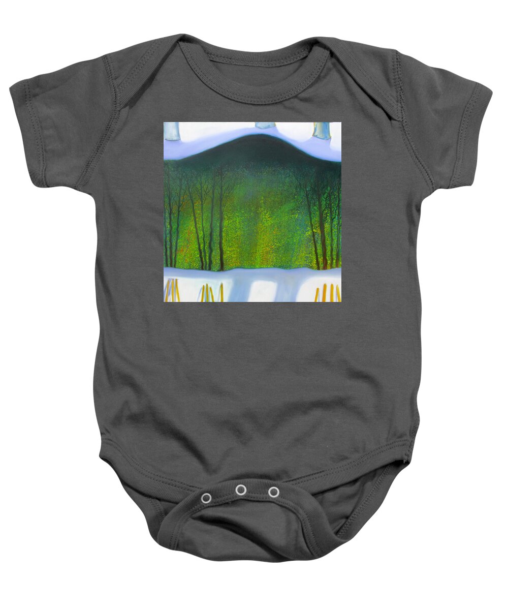 Nature Baby Onesie featuring the painting Nature Shrine by Gregg Caudell