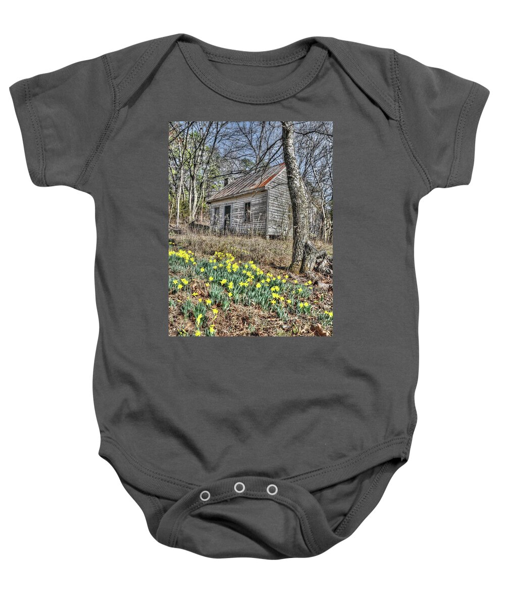 Spring Baby Onesie featuring the photograph New Among The Old by Randall Dill