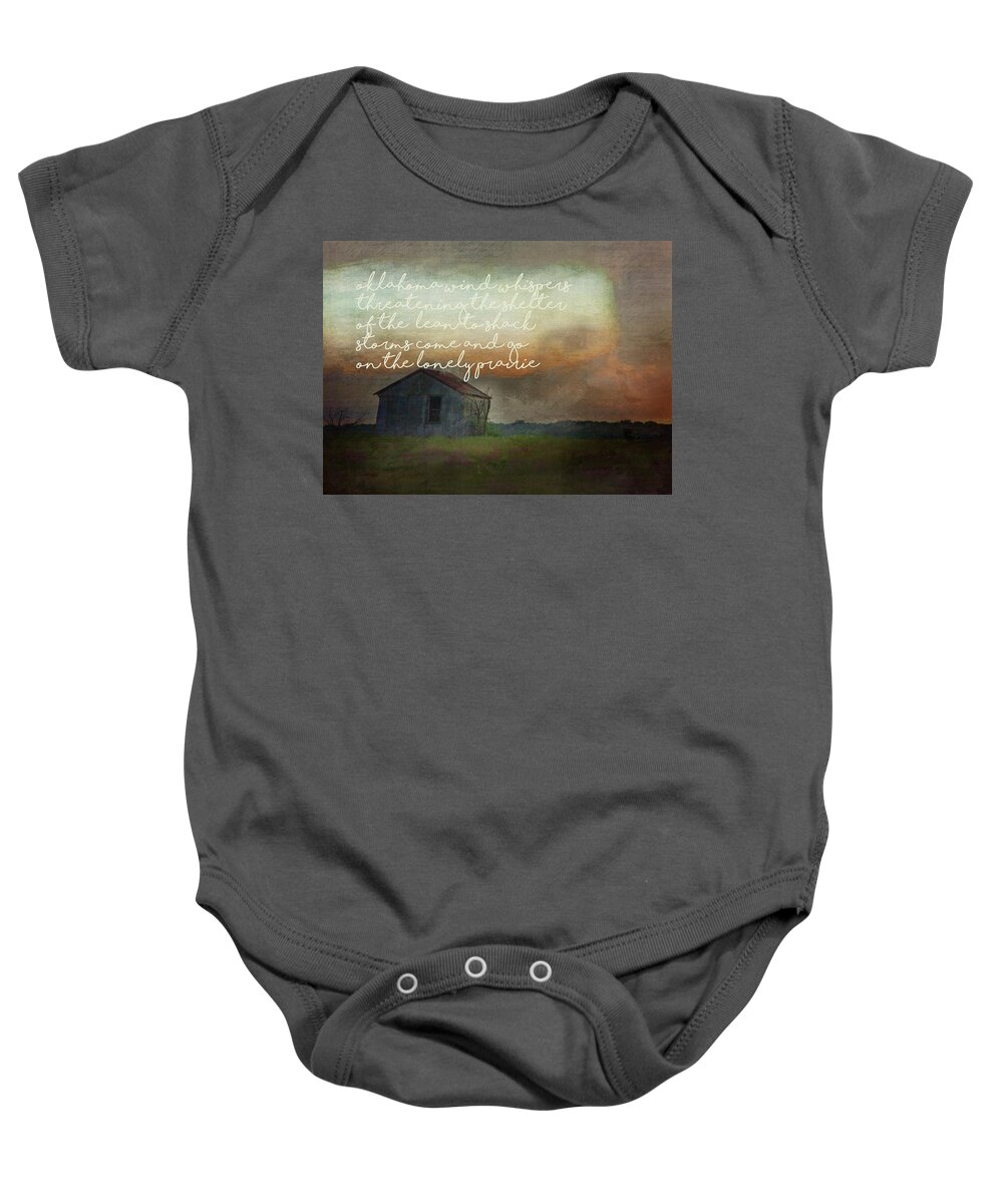 Landscape Baby Onesie featuring the photograph Oklahoma Wind Whispers by Toni Hopper