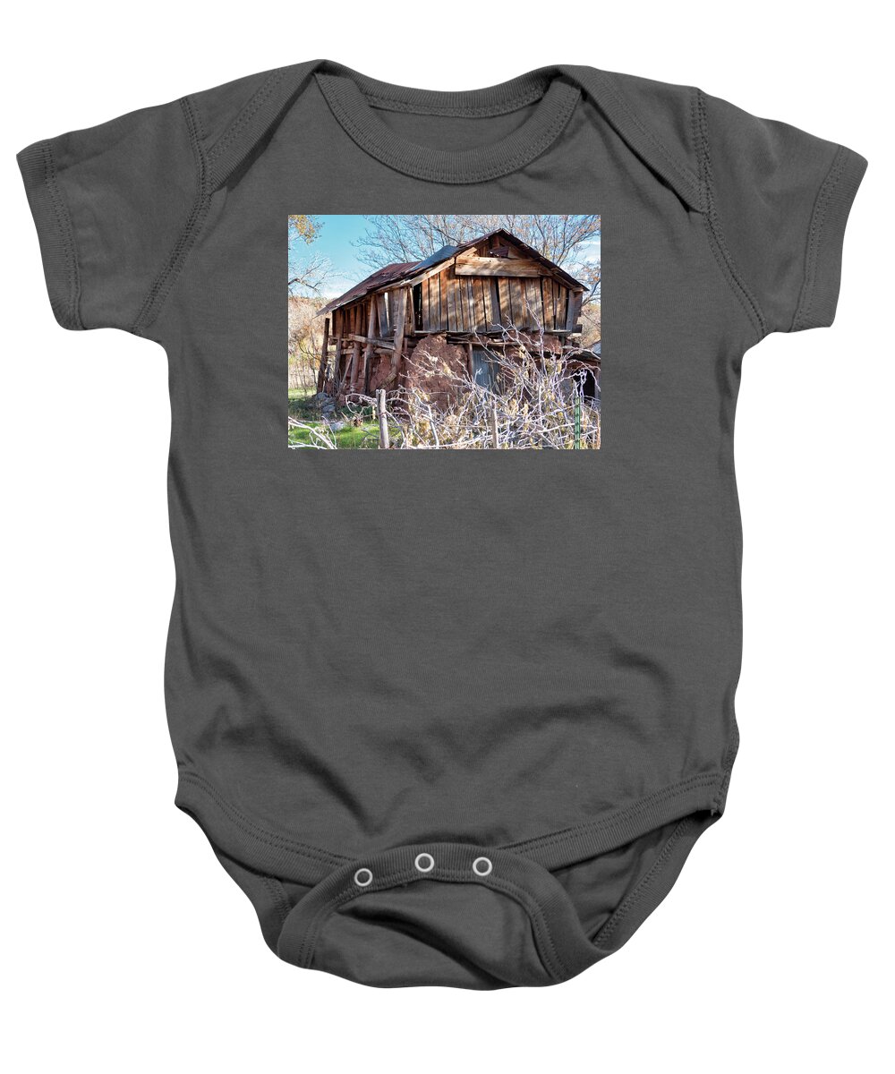 New Mexico Baby Onesie featuring the photograph Old Building 1 by Segura Shaw Photography