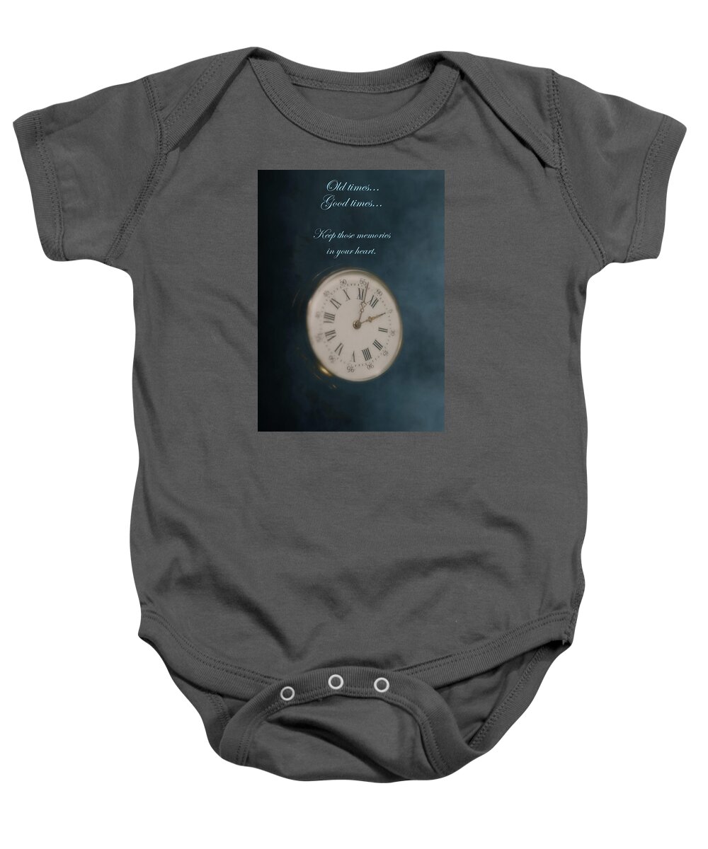 Old Baby Onesie featuring the photograph Old Times Good Times by Johanna Hurmerinta