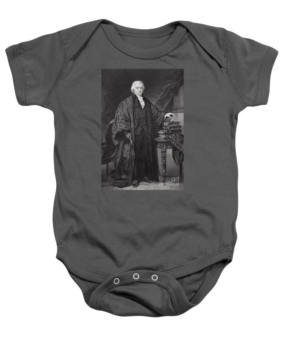 Oliver Baby Onesie featuring the painting Oliver Ellsworth by Alonzo Chappel