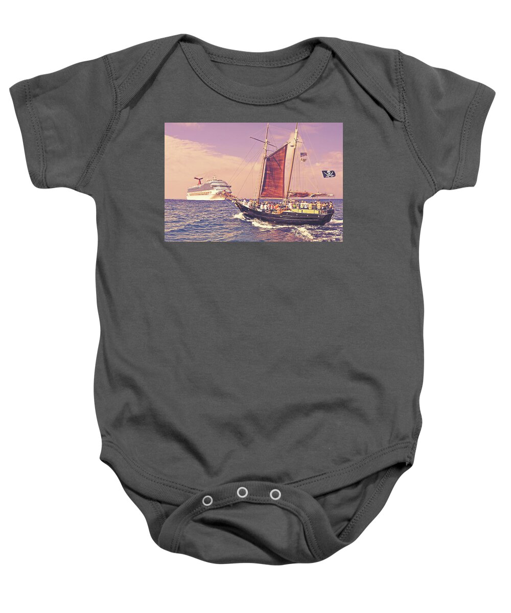 Boats Baby Onesie featuring the photograph Outclassed by Climate Change VI - Sales