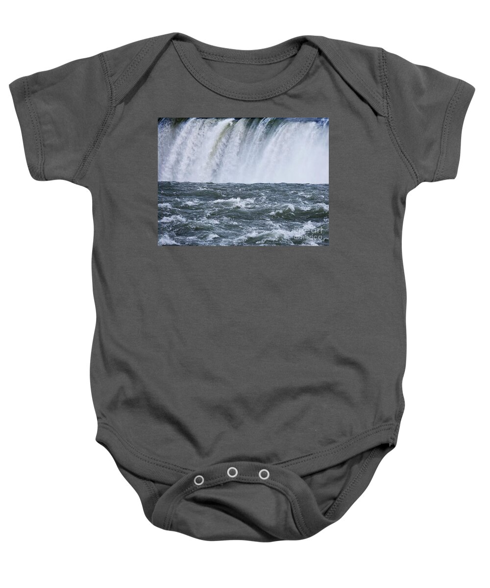 Water Baby Onesie featuring the photograph Over The Falls by Lena Wilhite