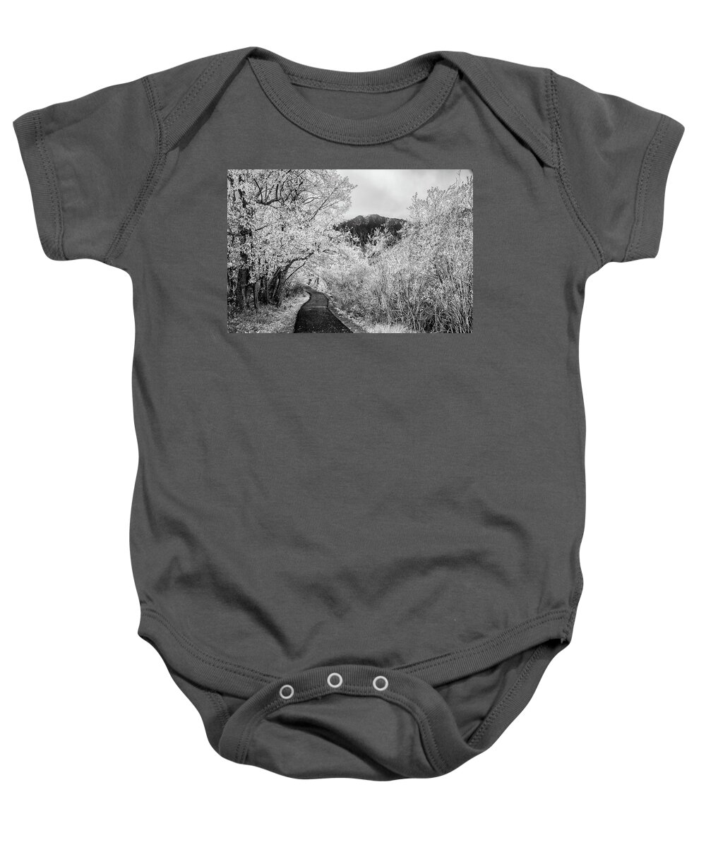Eastern Sierra Mountains Baby Onesie featuring the photograph Path of Beauty by Francine Collier