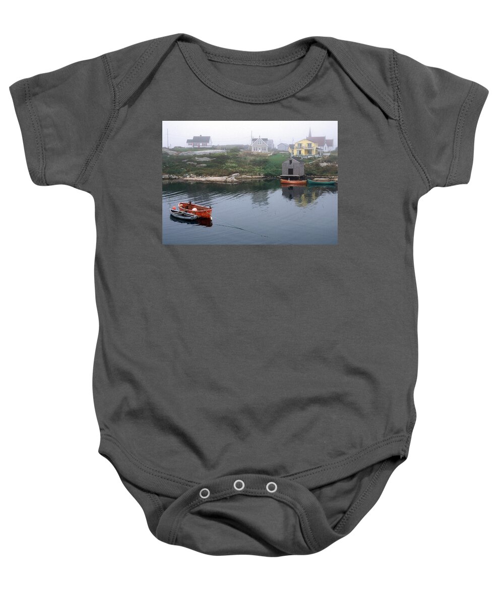 Peggys Cove Baby Onesie featuring the photograph Peggy's Cove M2277 by James C Richardson