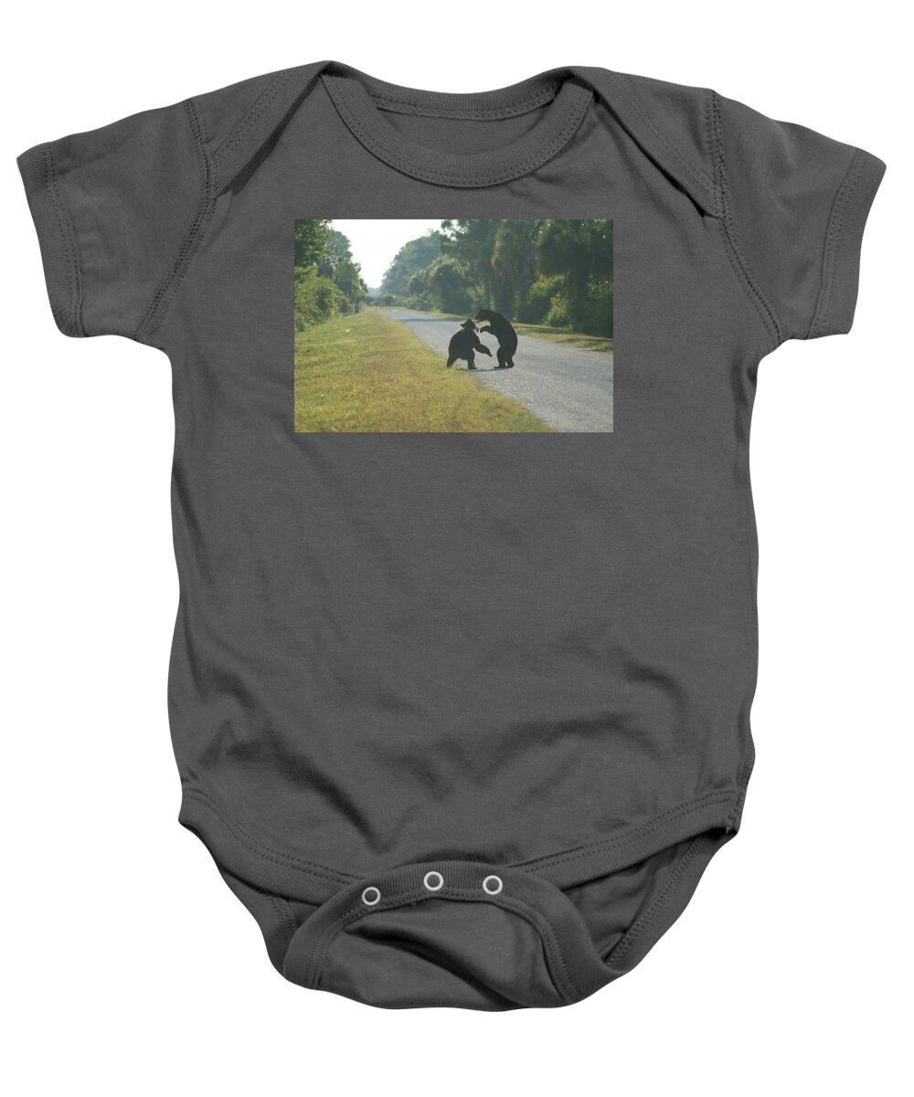Florida Baby Onesie featuring the photograph Play Fight by Lindsey Floyd