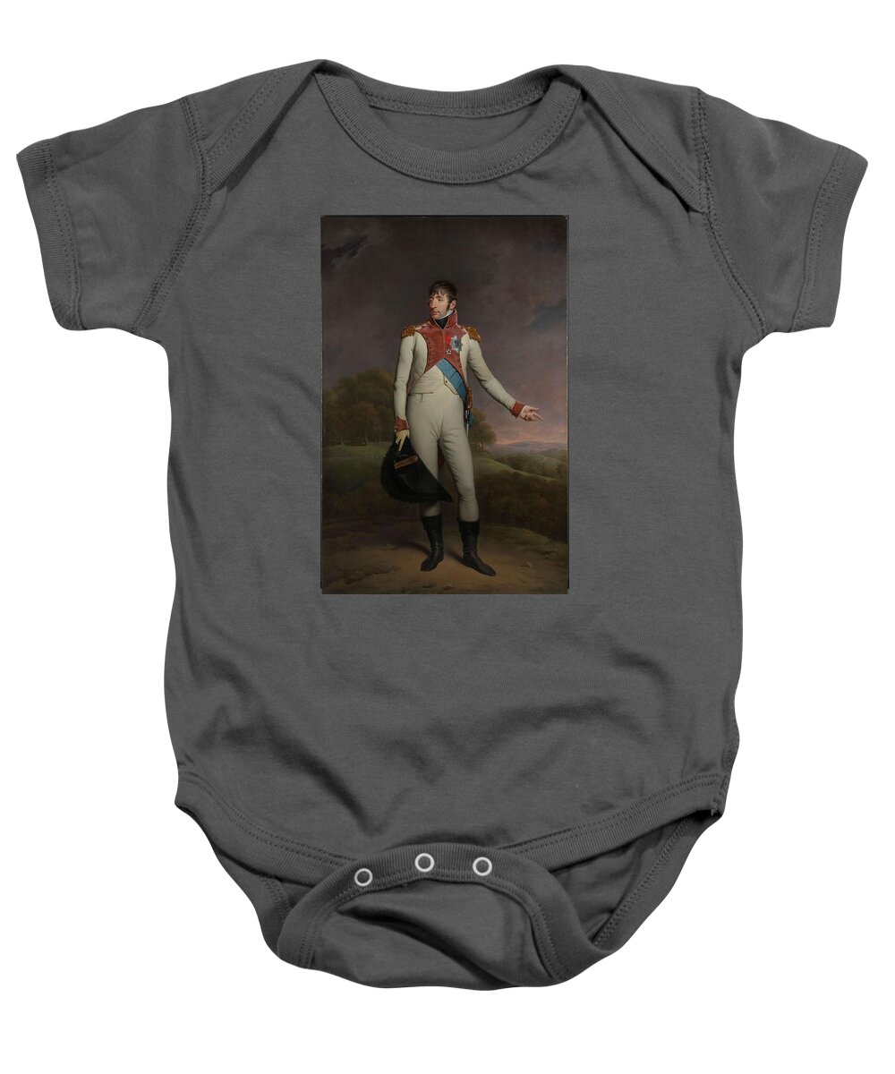 Canvas Baby Onesie featuring the painting Portrait of Louis Napoleon, King of Holland. Louis Napoleon -1778-1846-, King of Holland from 180... by Charles Howard Hodges -1764-1837-