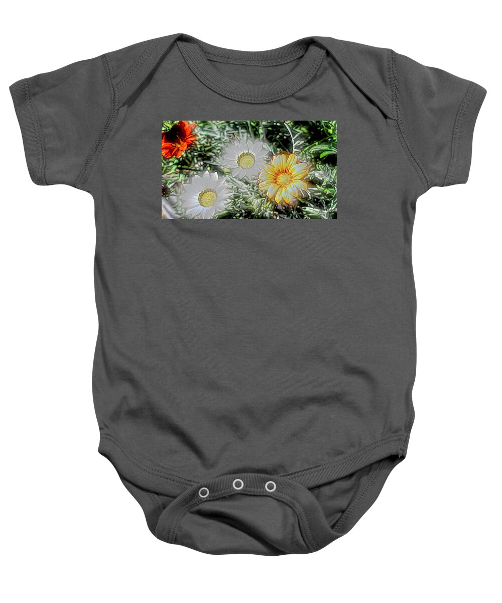 Wildflowers Baby Onesie featuring the photograph Pressed flowers by Cathy Anderson