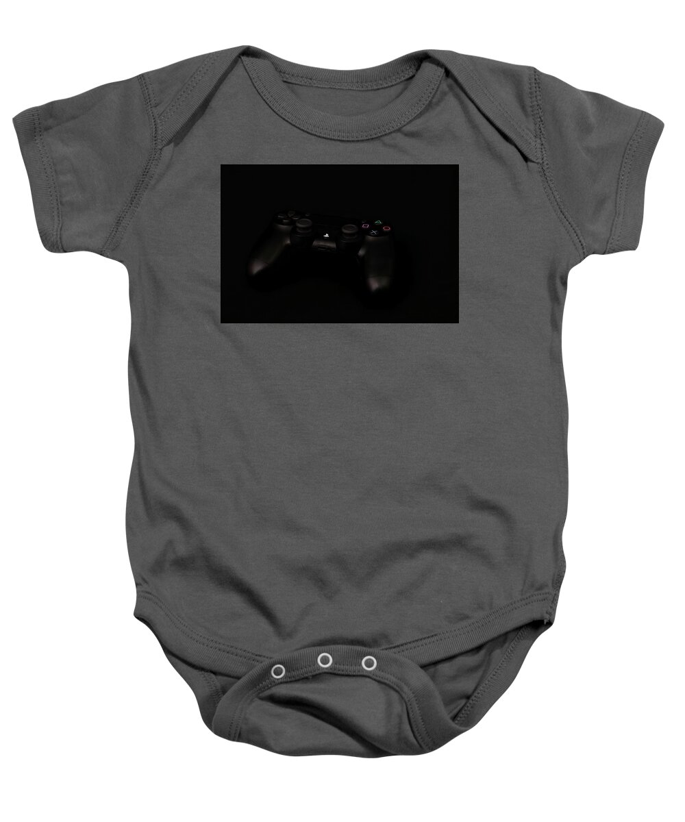 Background Baby Onesie featuring the photograph PS4 Controller by Darryl Brooks