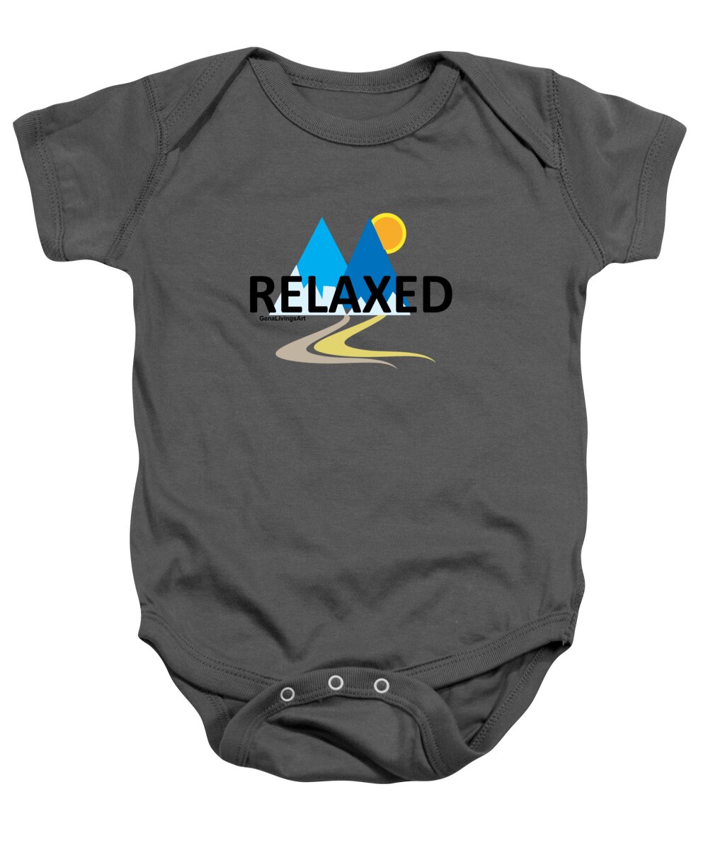  Baby Onesie featuring the digital art Relaxed by Gena Livings