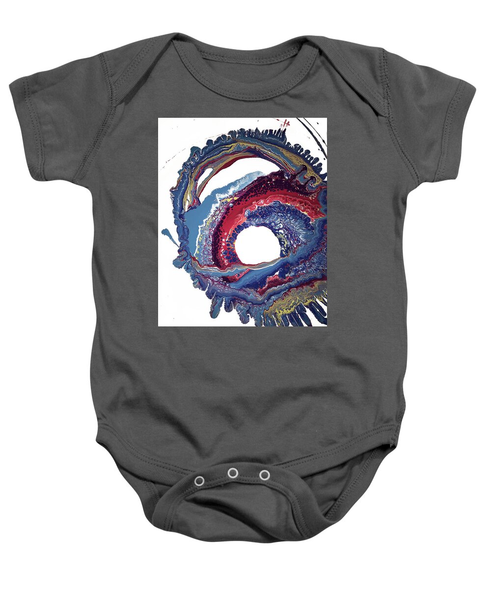 Acrylic Baby Onesie featuring the painting Rhapsody by Maria Modopoulos