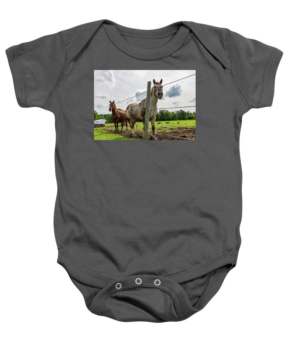 Horse Baby Onesie featuring the photograph Ride by Terri Hart-Ellis