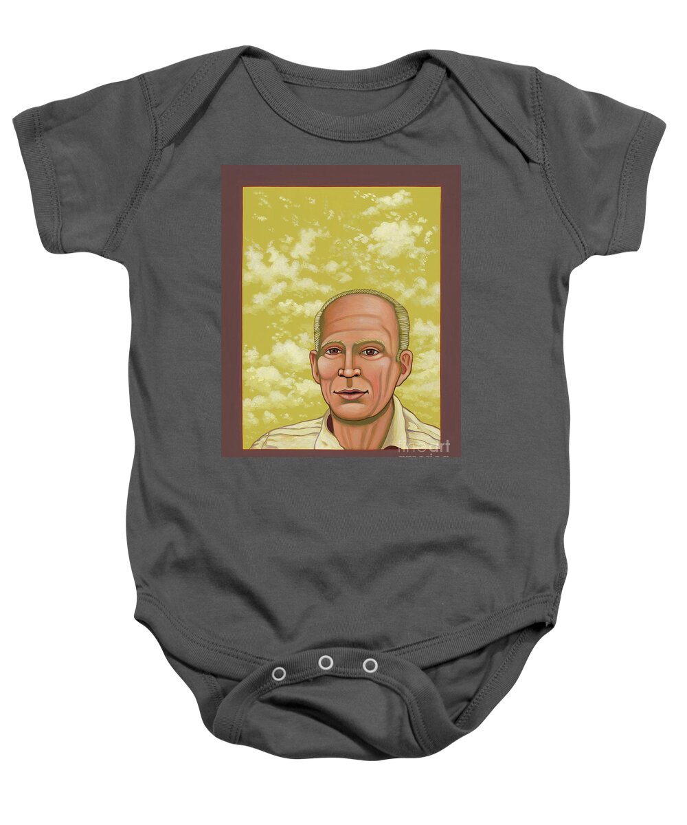 Robert A Johnson Baby Onesie featuring the painting Robert A Johnson In The Golden World by William Hart McNichols