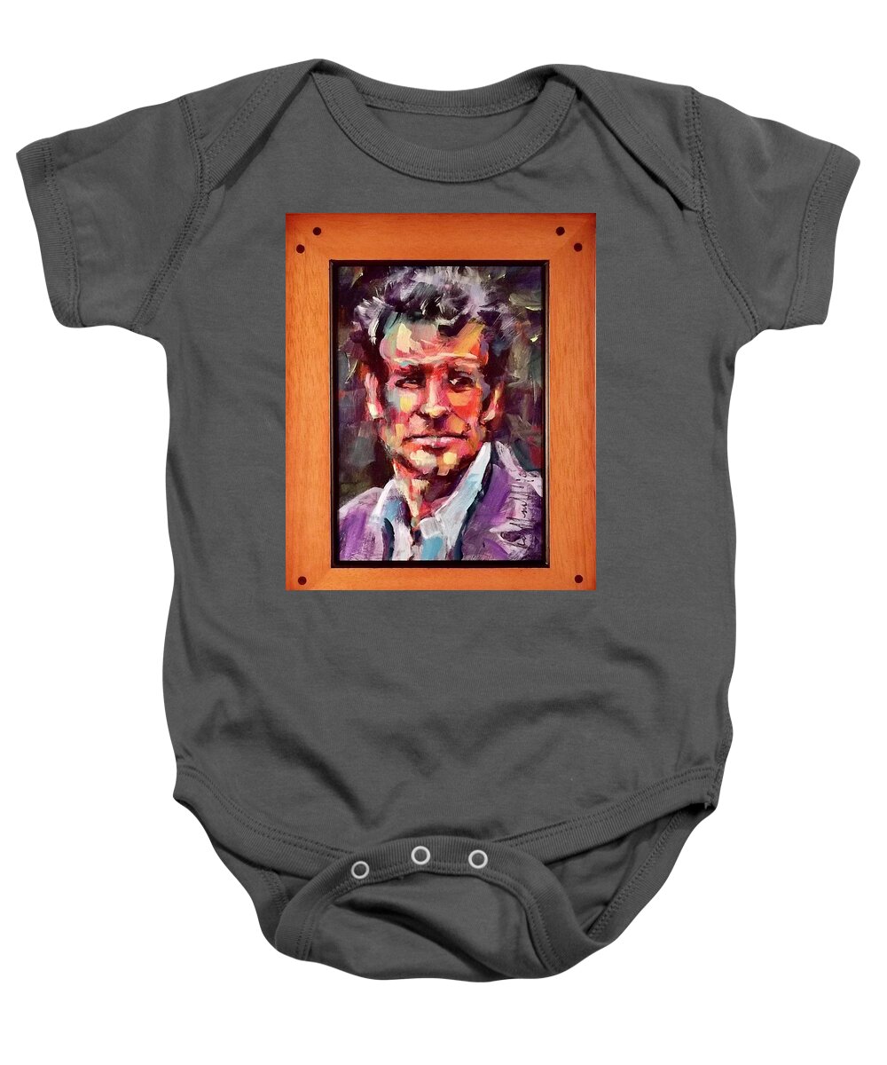 Painting Baby Onesie featuring the painting Rockford by Les Leffingwell