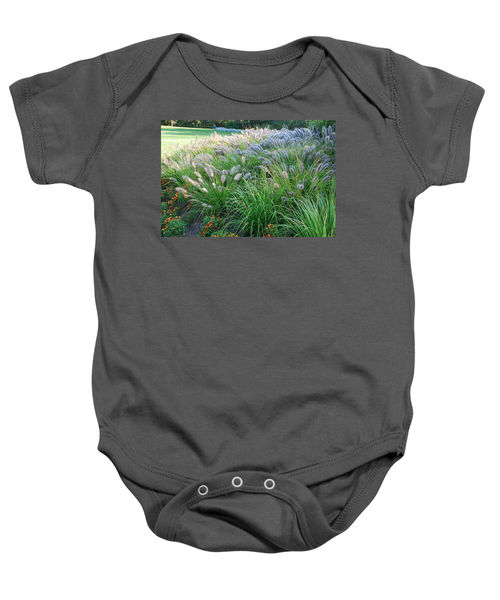 Outdoors Baby Onesie featuring the photograph Root Grass And Blanket Flowers by Ee Photography
