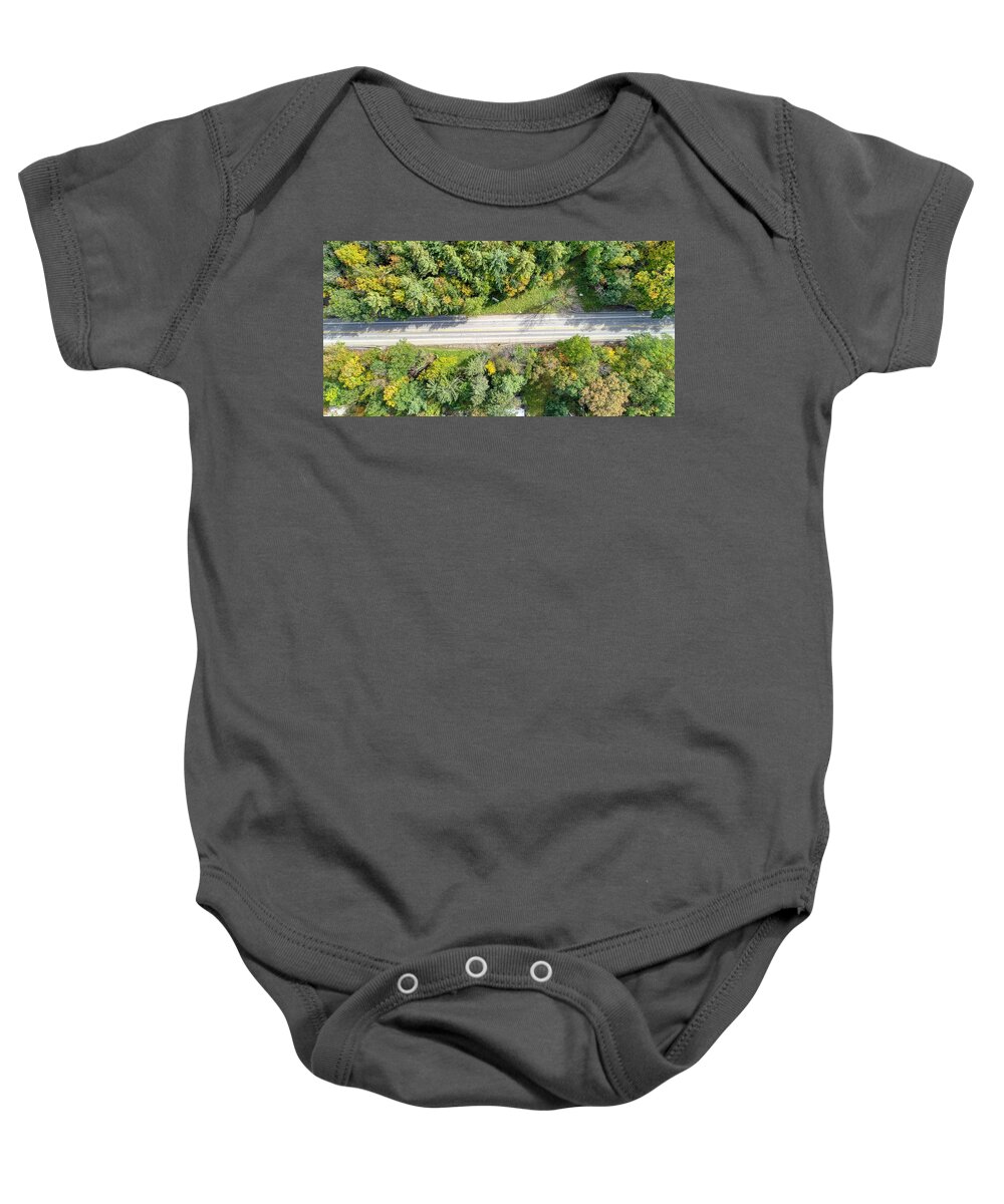 Finger Lakes Baby Onesie featuring the photograph Route 54 by Anthony Giammarino