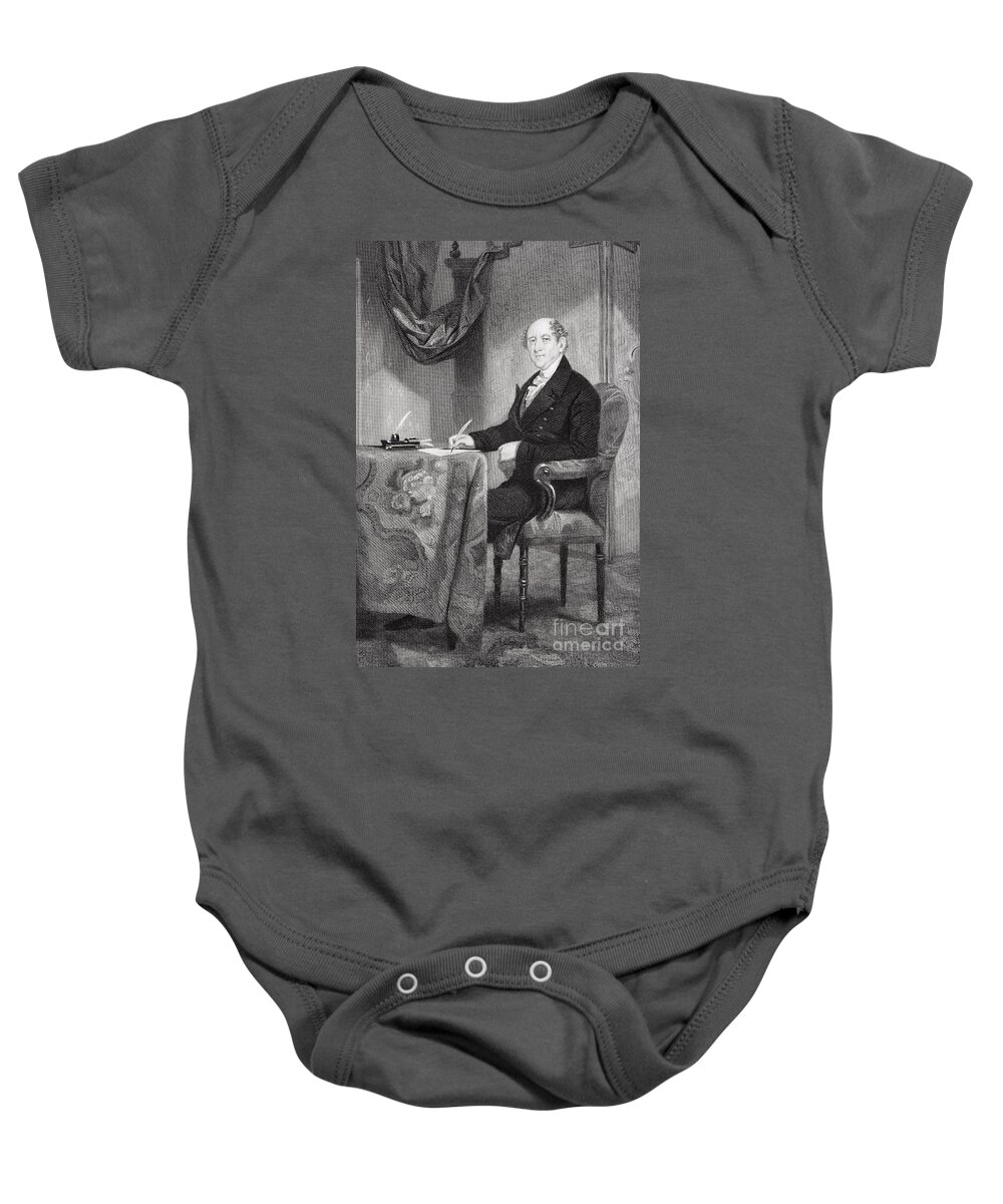 Rufus Baby Onesie featuring the painting Rufus King by Alonzo Chappel