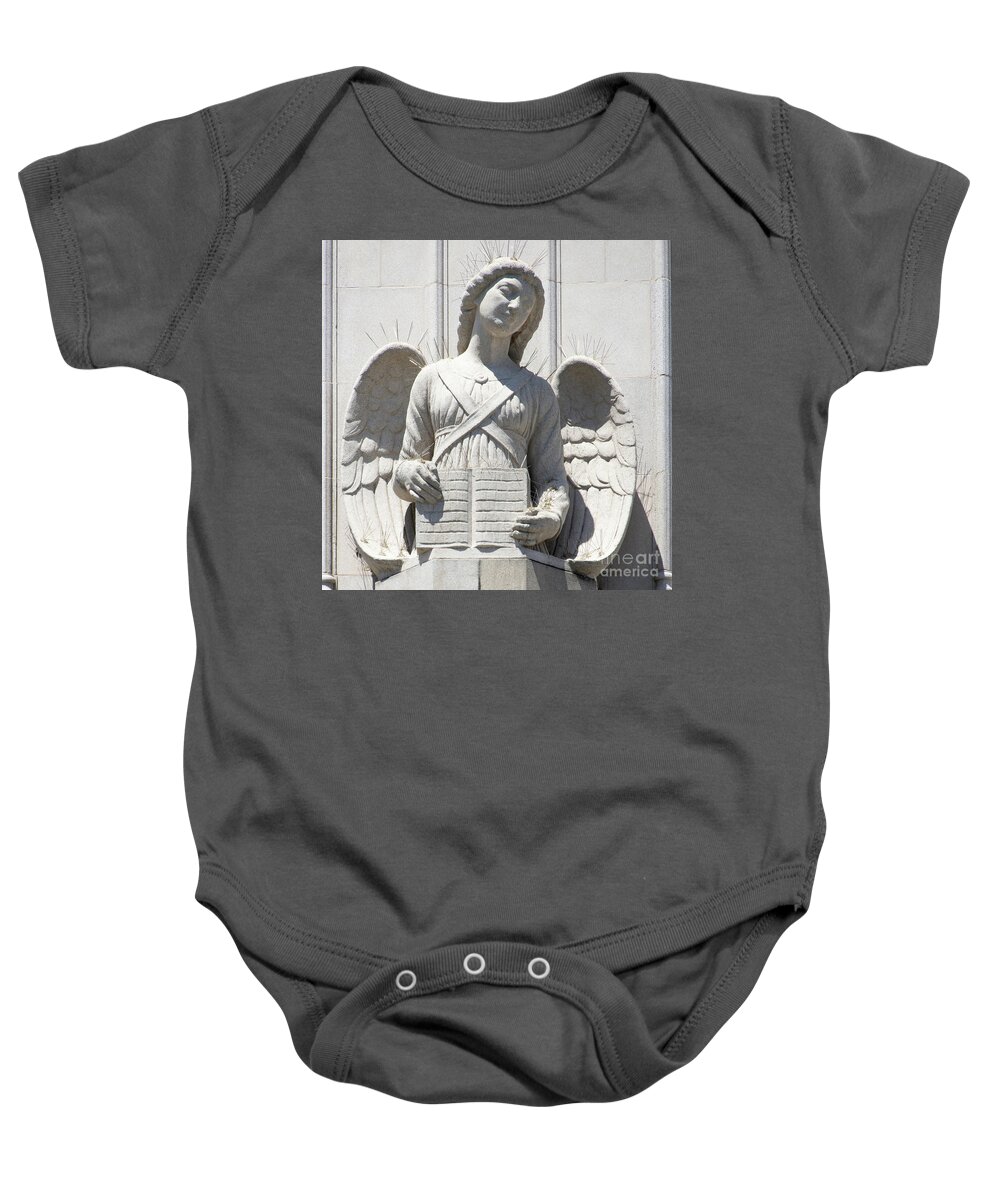 Wingsdomain Baby Onesie featuring the photograph Saints Peter and Paul Church on Filbert Street San Francisco R638 sq by Wingsdomain Art and Photography