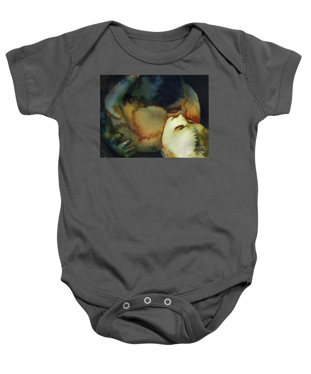 Shelter Baby Onesie featuring the painting Shelter by Graham Dean