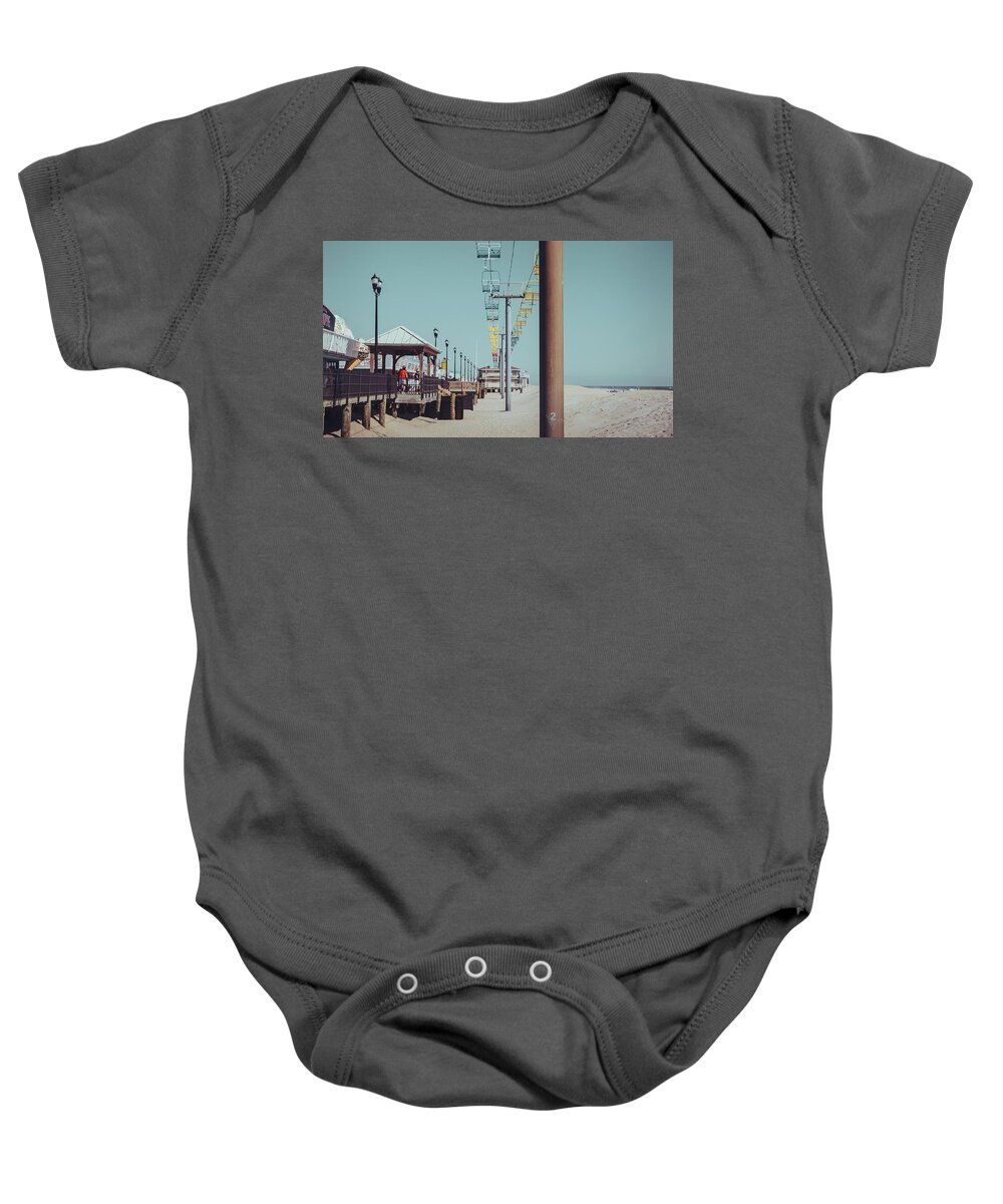 Seaside Baby Onesie featuring the photograph Sky Ride by Steve Stanger