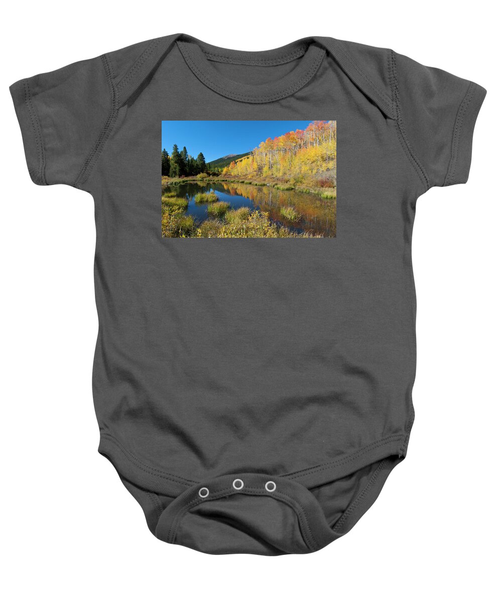 South Mount Elbert Baby Onesie featuring the photograph South Elbert Autumn Beauty by Cascade Colors