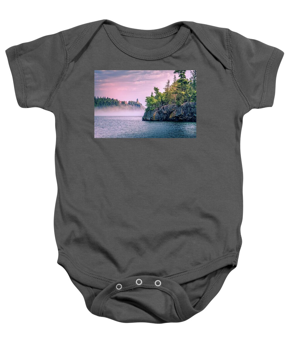 Split Rock Lighthouse Baby Onesie featuring the photograph Split Rock Lighthouse by Chris Spencer