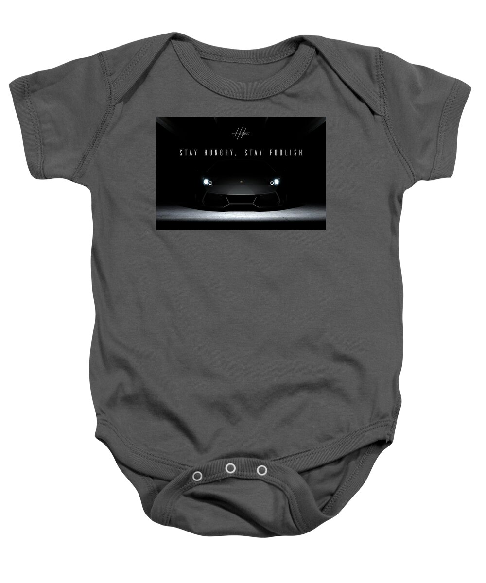  Baby Onesie featuring the digital art Stay Hungry by Hustlinc