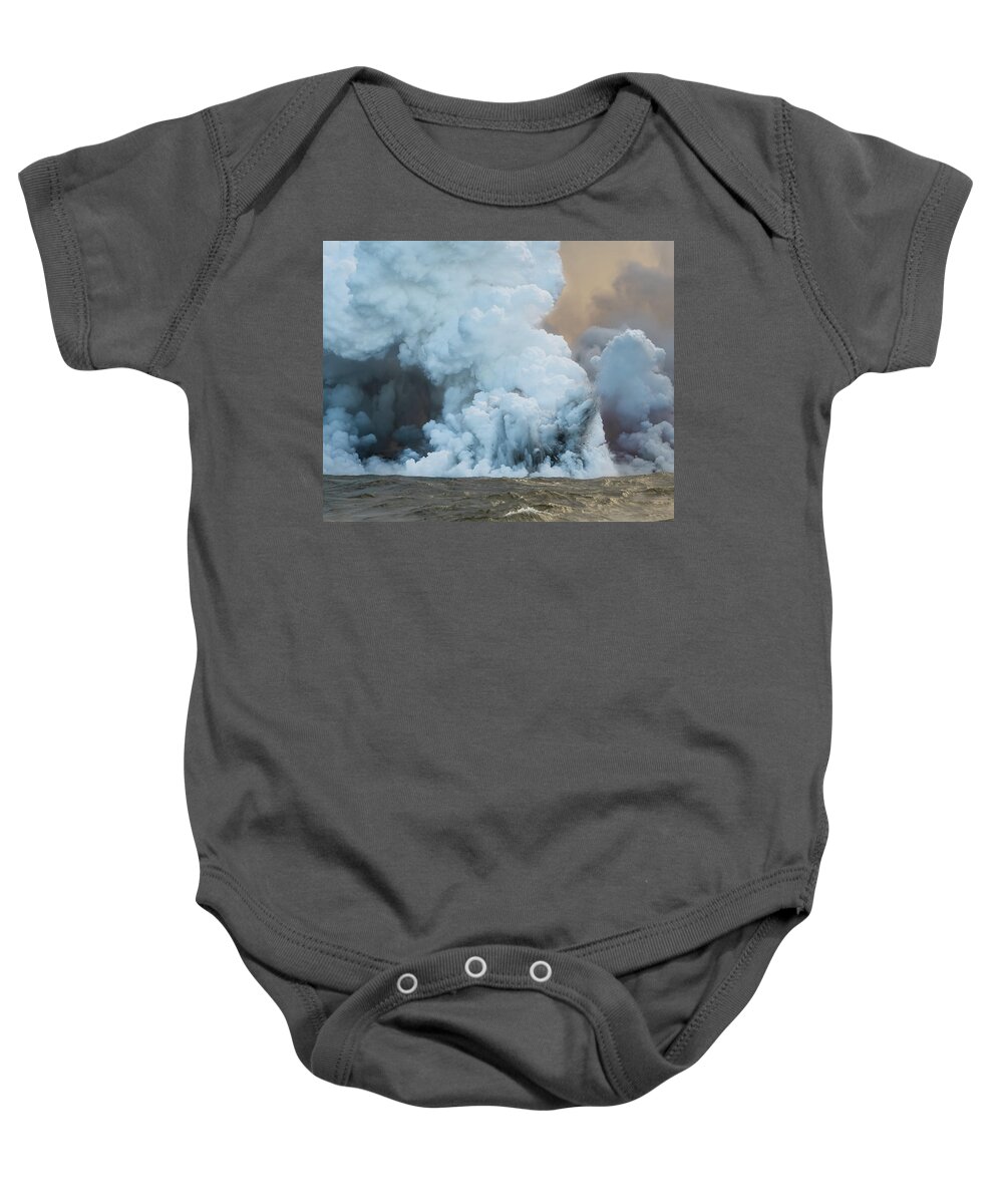Lava Baby Onesie featuring the photograph Submerged Lava Bomb by William Dickman