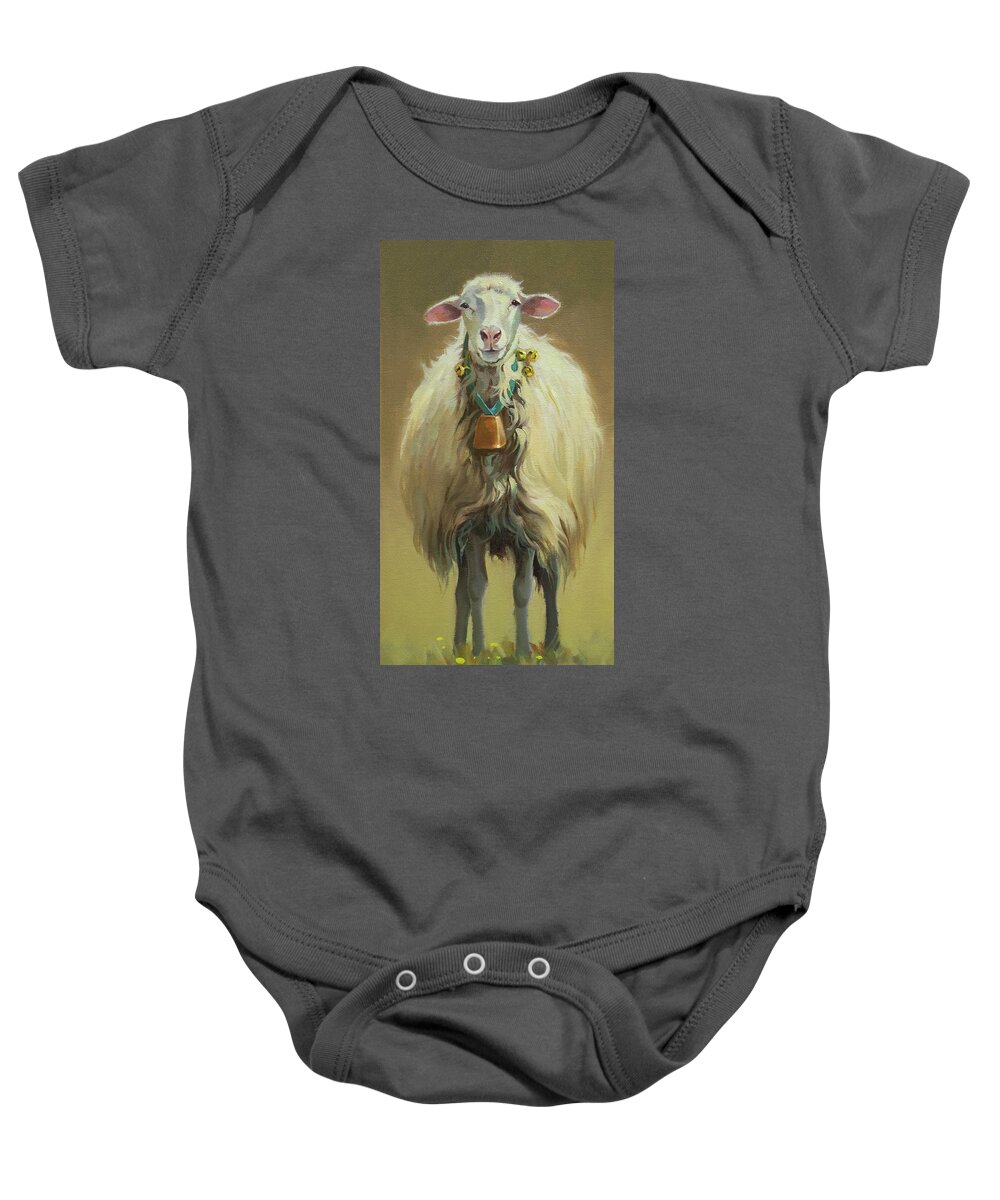 Animals Baby Onesie featuring the painting Sugar by Carolyne Hawley