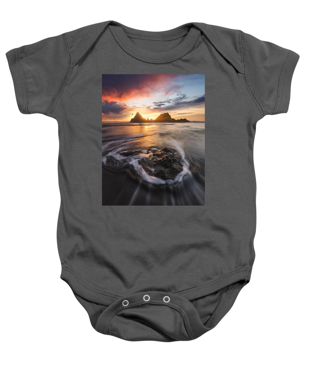 Usa Baby Onesie featuring the photograph Sutro Baths, San Francisco by Photography by KO