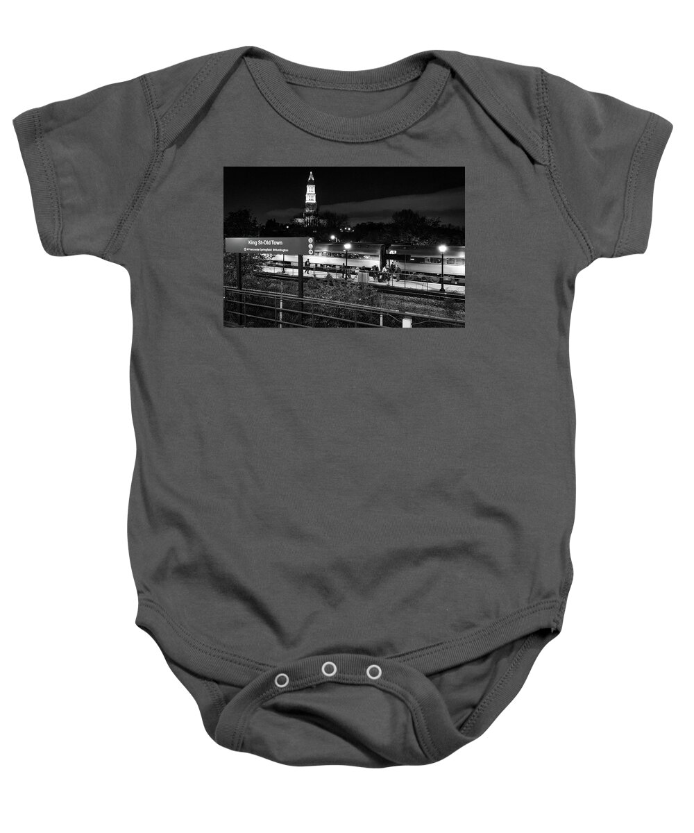 Trains Baby Onesie featuring the photograph The ALX by Lora J Wilson