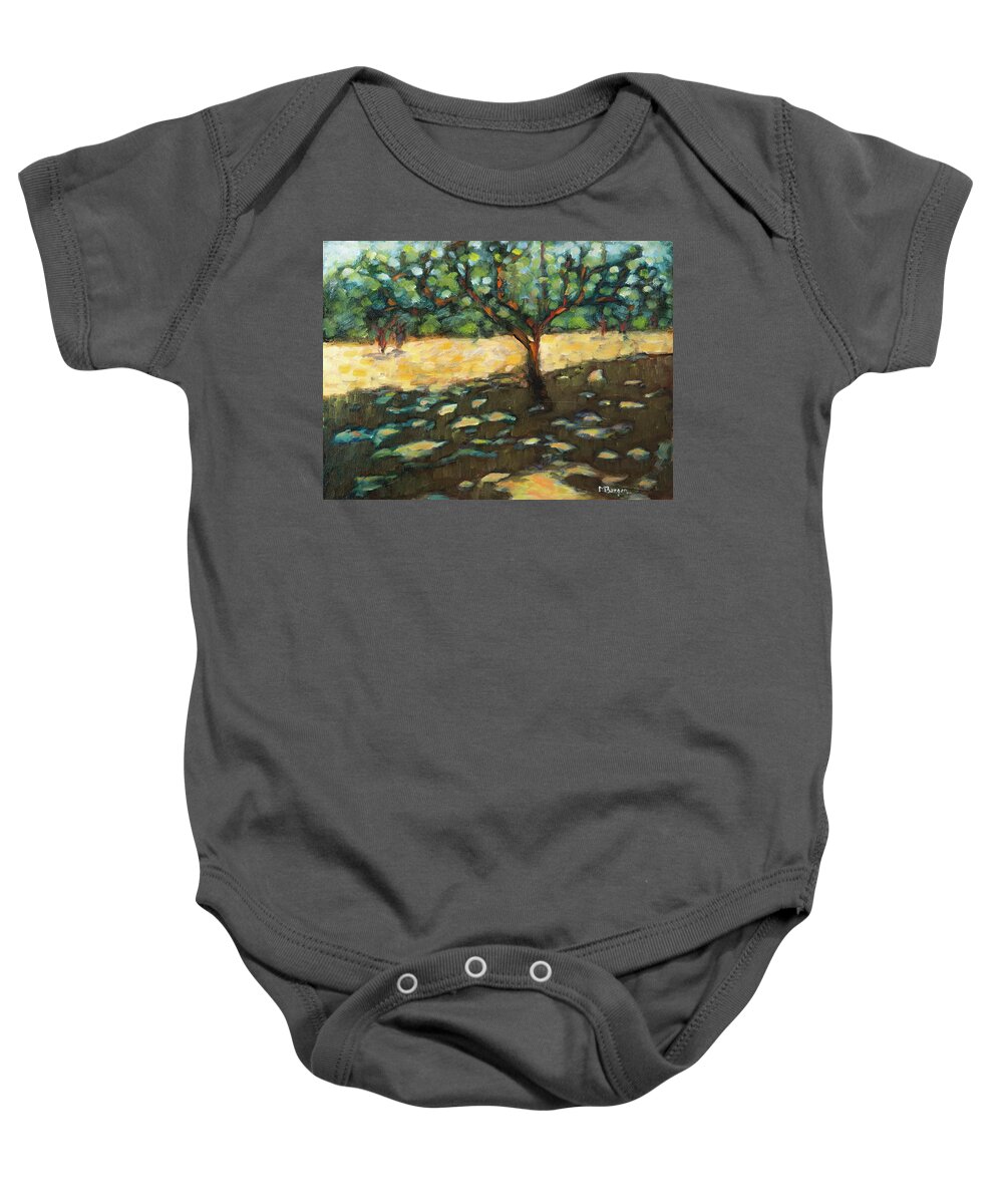 Apple Baby Onesie featuring the painting The Apple Tree by Mike Bergen