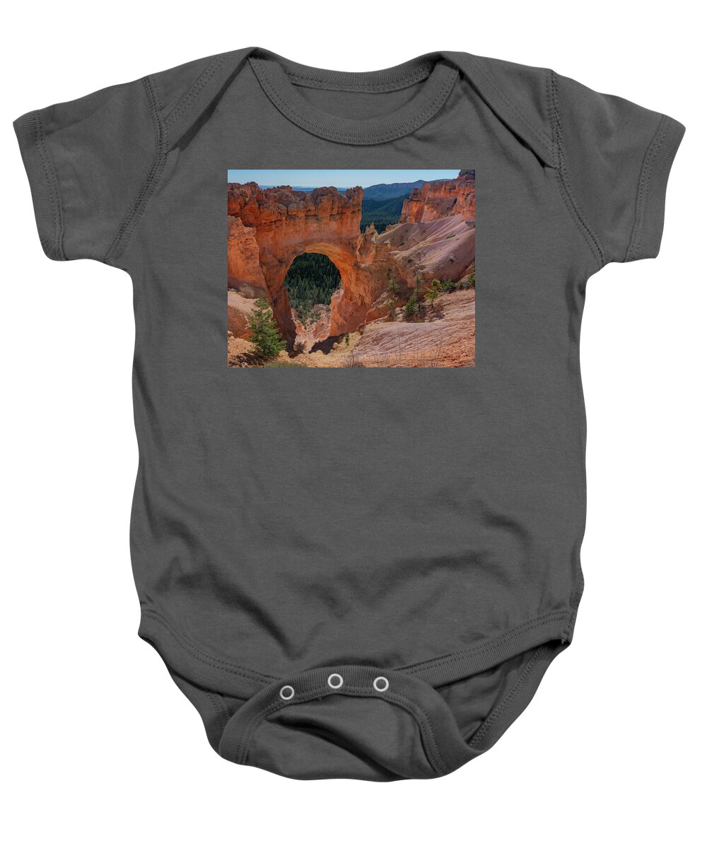 Stone Arch Baby Onesie featuring the photograph The Arch by Arthur Oleary
