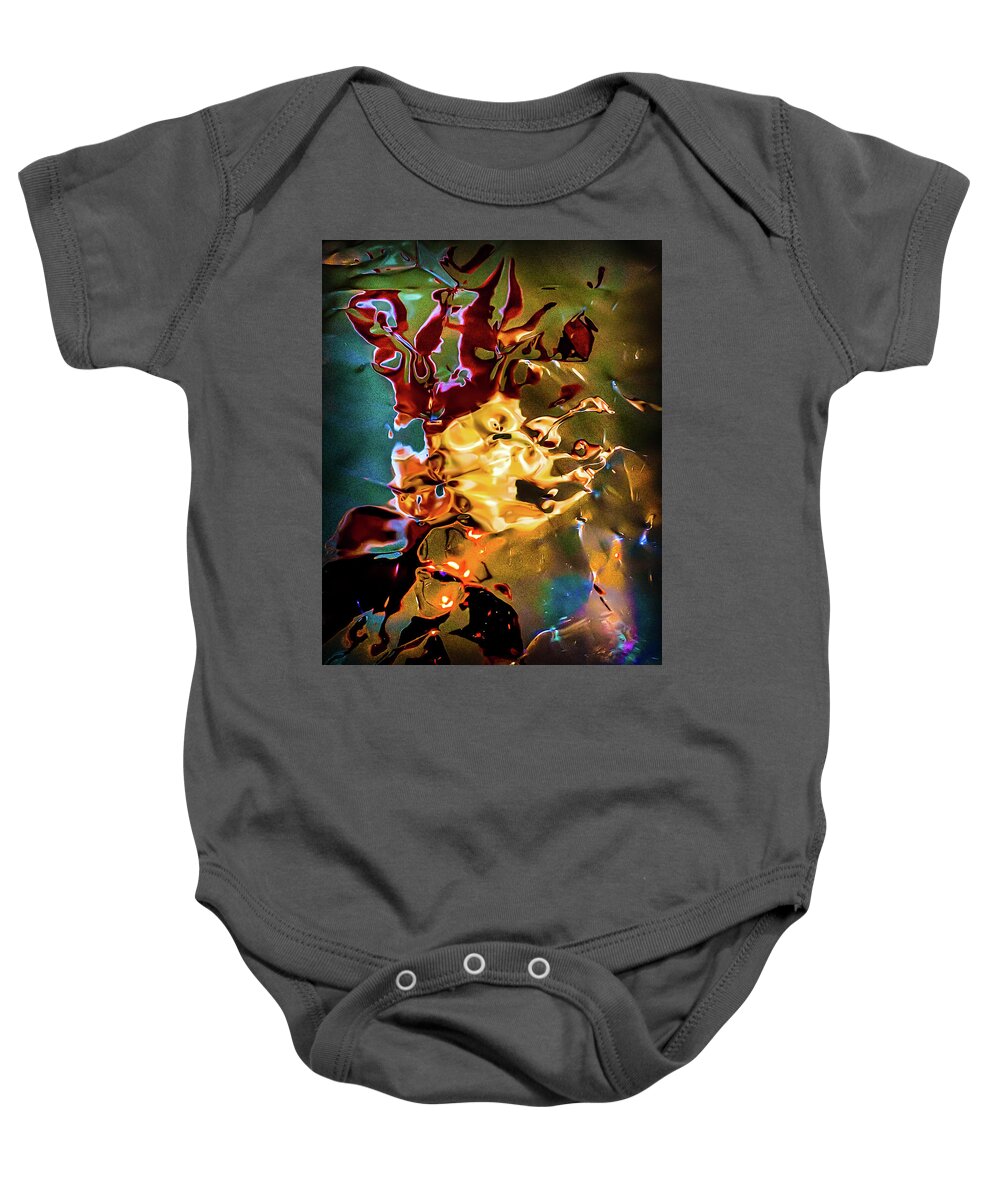 Abstract Baby Onesie featuring the digital art The Fool by Liquid Eye