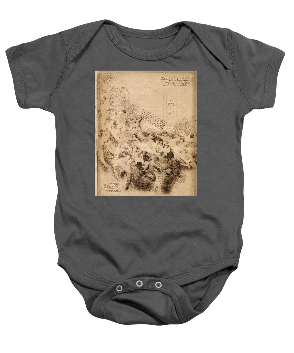 Mythology Baby Onesie featuring the digital art The Oreads by Alex Mir