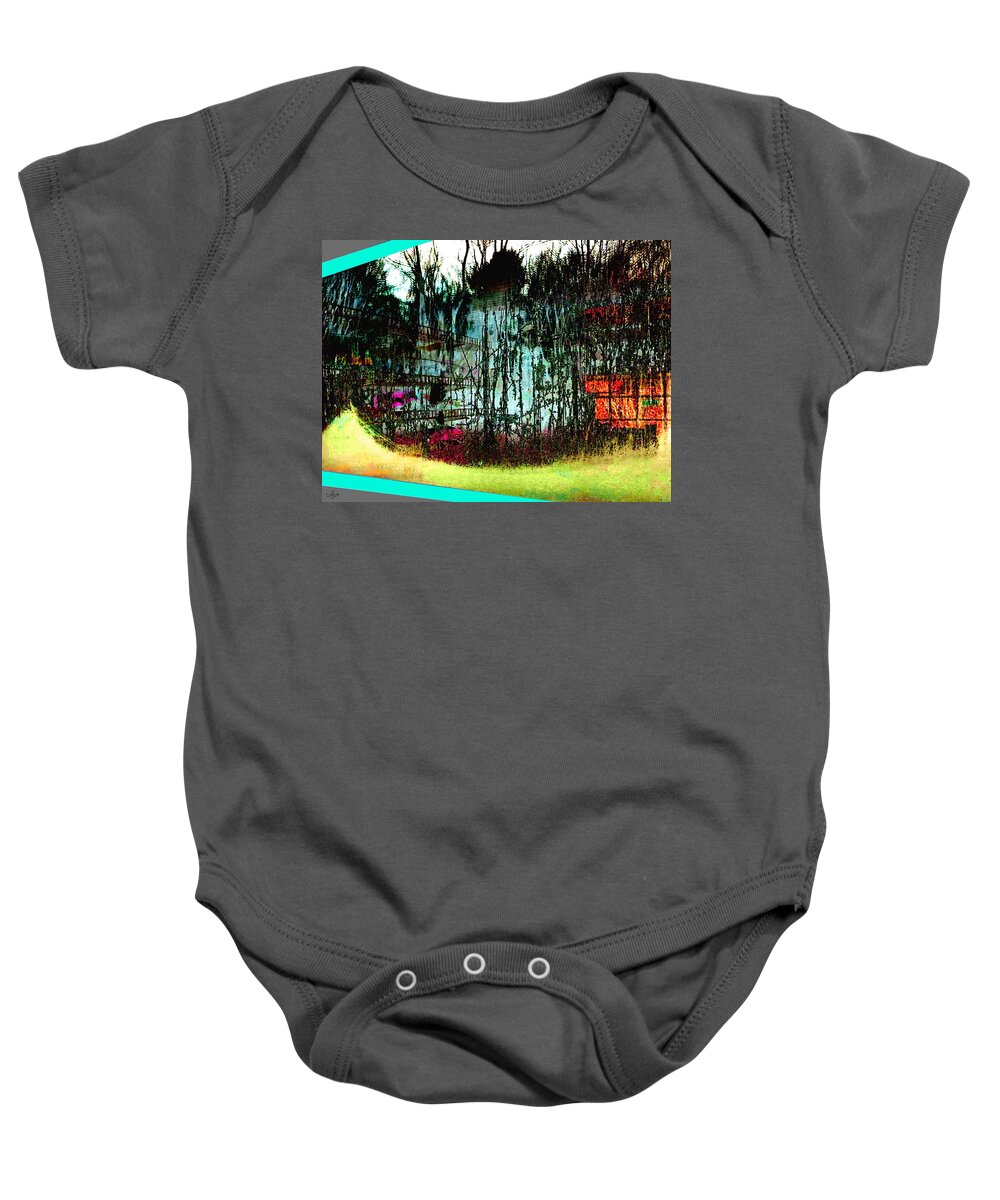 Abstract Baby Onesie featuring the digital art The Other Side of Forever by Cliff Wilson