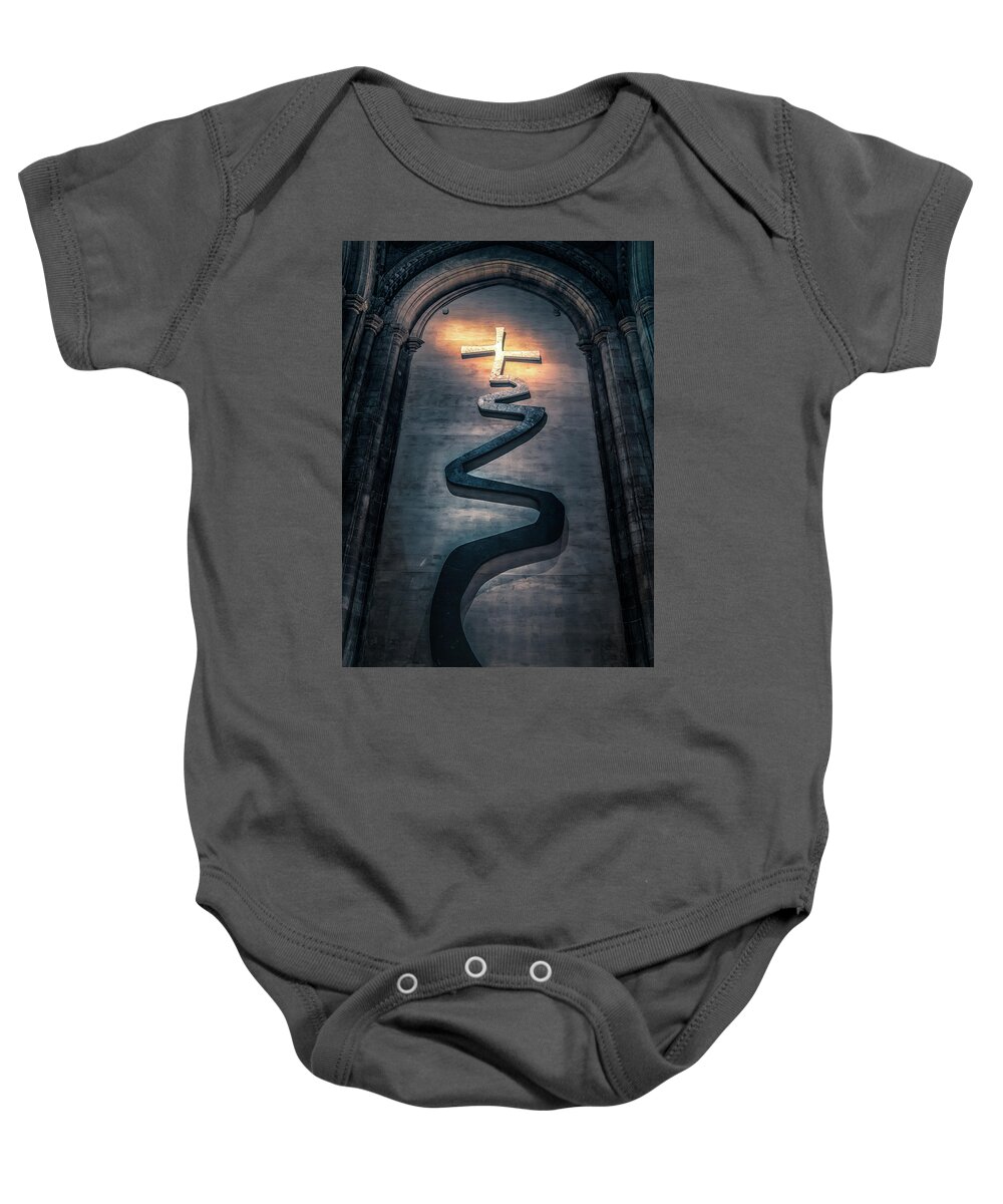 Art Baby Onesie featuring the photograph The Way of Life by James Billings
