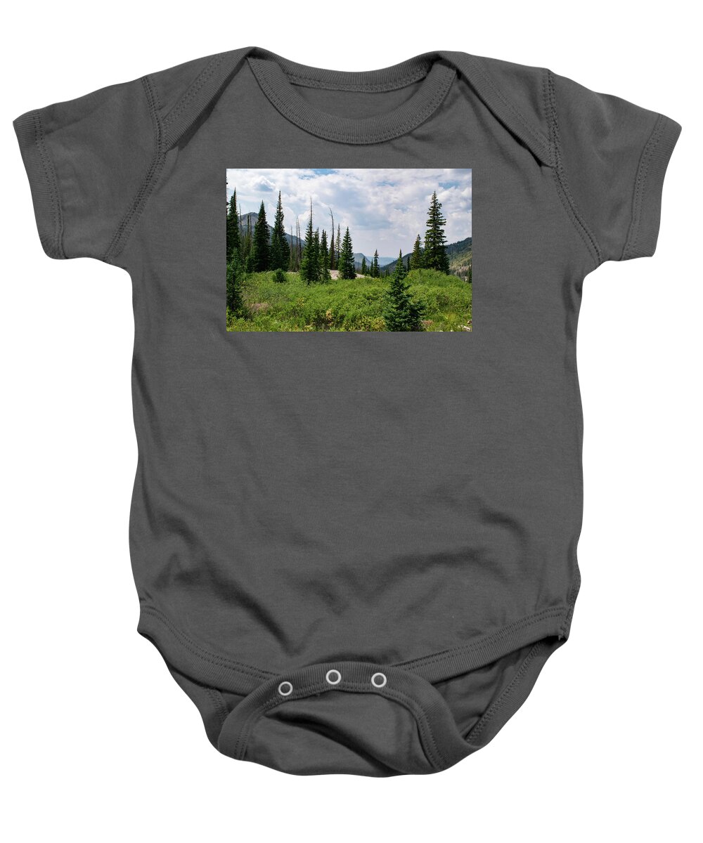 Mountain Baby Onesie featuring the photograph Trail to Gilpin Lake by Nicole Lloyd