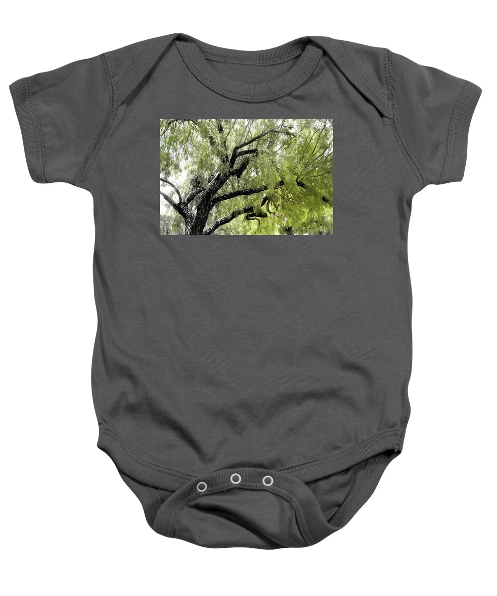 America Baby Onesie featuring the photograph Tree Greenery by James C Richardson